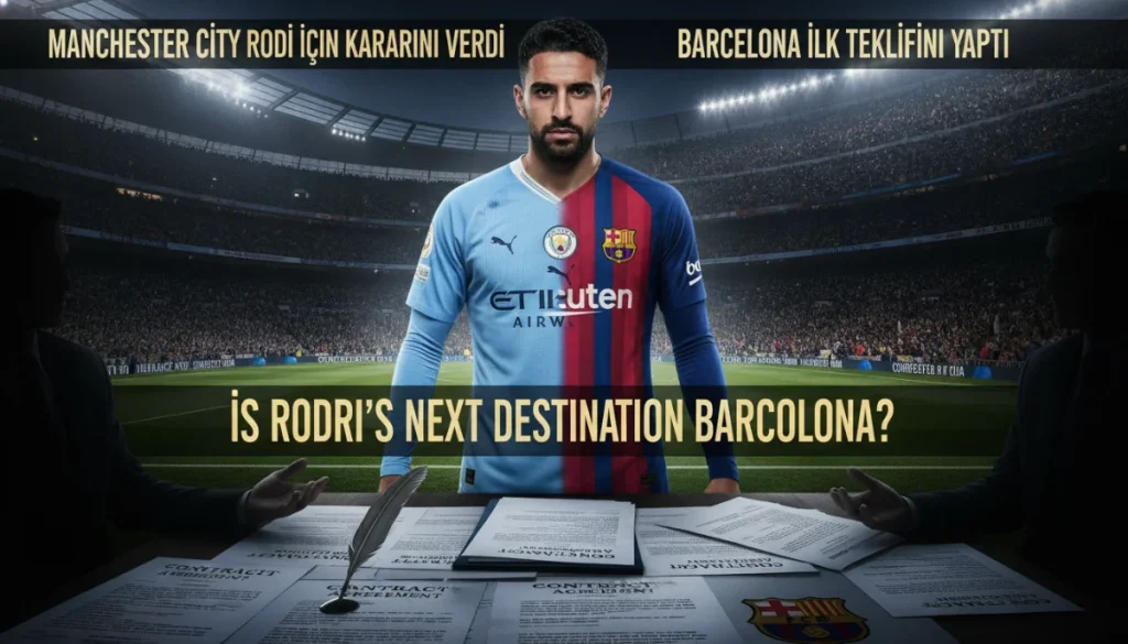 Rodri Dosyasında Kırmızıçizgi: Barcelona Sıkıştırıyor